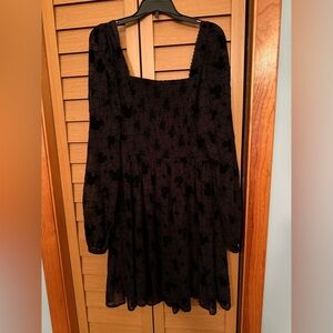 Disney Her Universe Mickey Mouse Spiderweb Long Sleeve Smock Halloween Dress